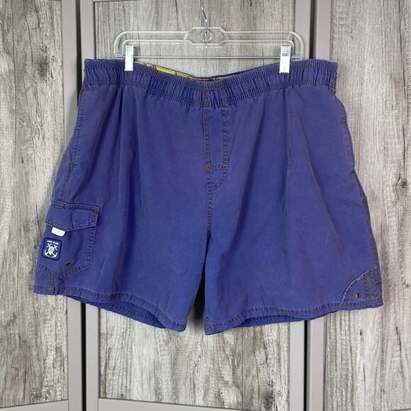 Vintage 90’s Sperry Top-sider blue swim trunks men’s XL - Picture 1 of 15